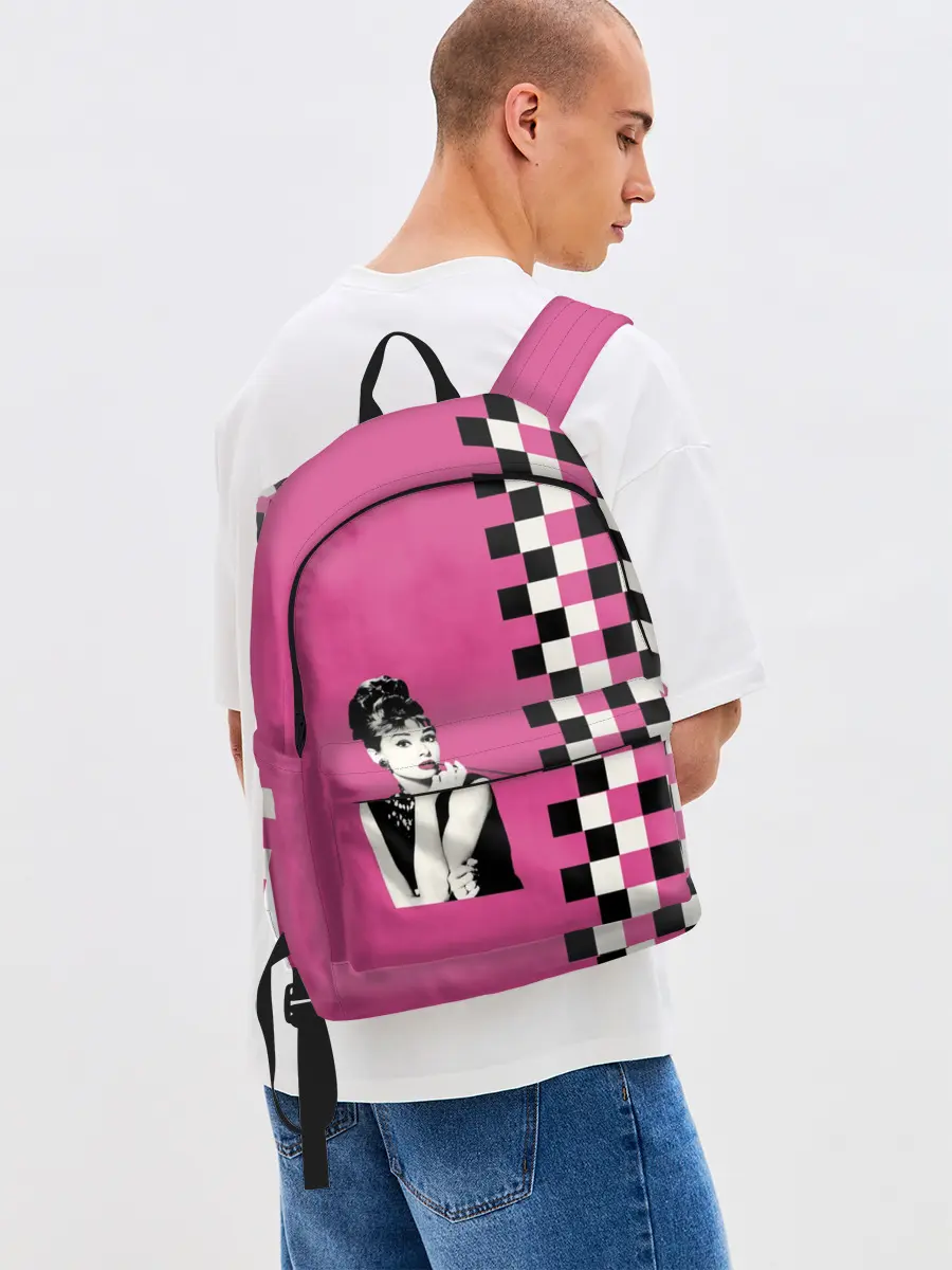 Рюкзак джинсовый / Энди Уорхолл. Одри Хебберн