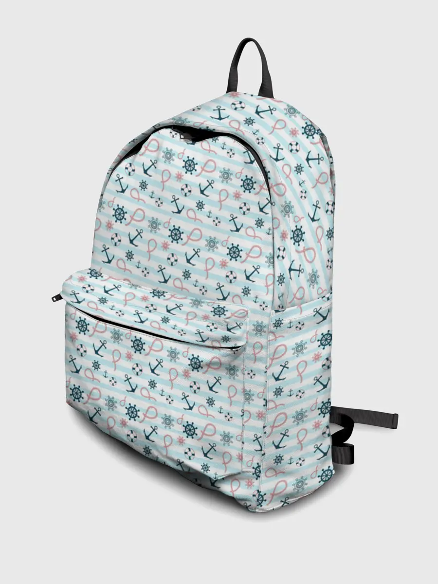 Рюкзак джинсовый / Морской фон