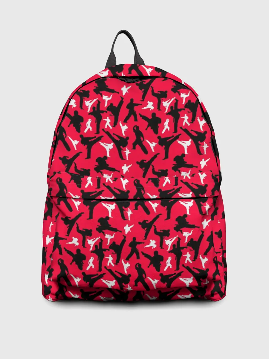 Рюкзак джинсовый / Белый Каратист против Черного