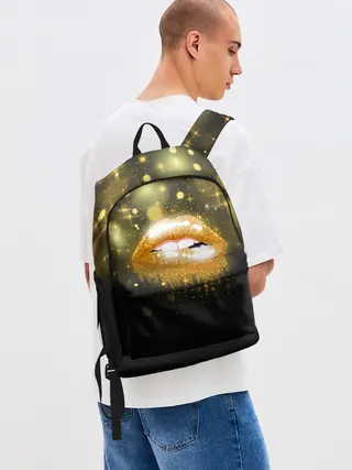 Рюкзак джинсовый / Губы