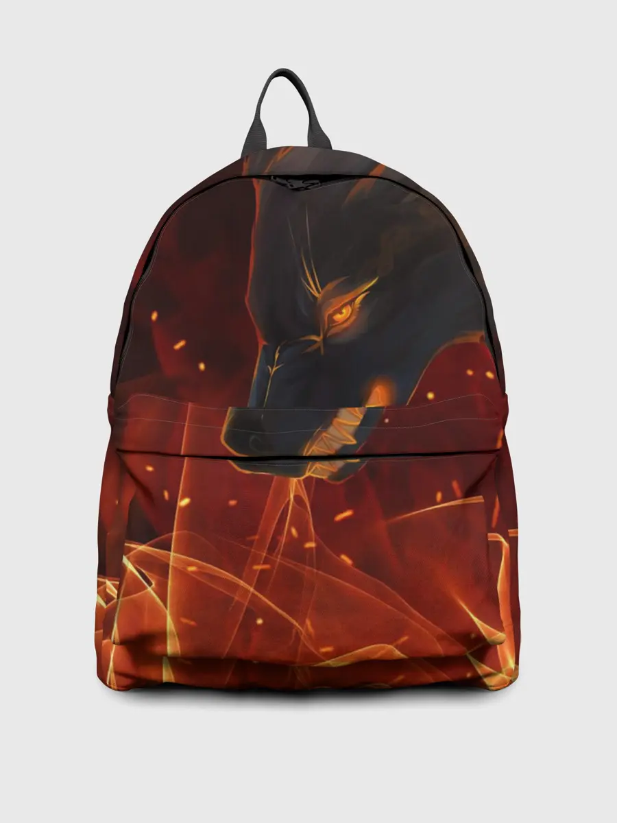 Рюкзак джинсовый / ОГНЕНЫЙ ВОЛК, 3d