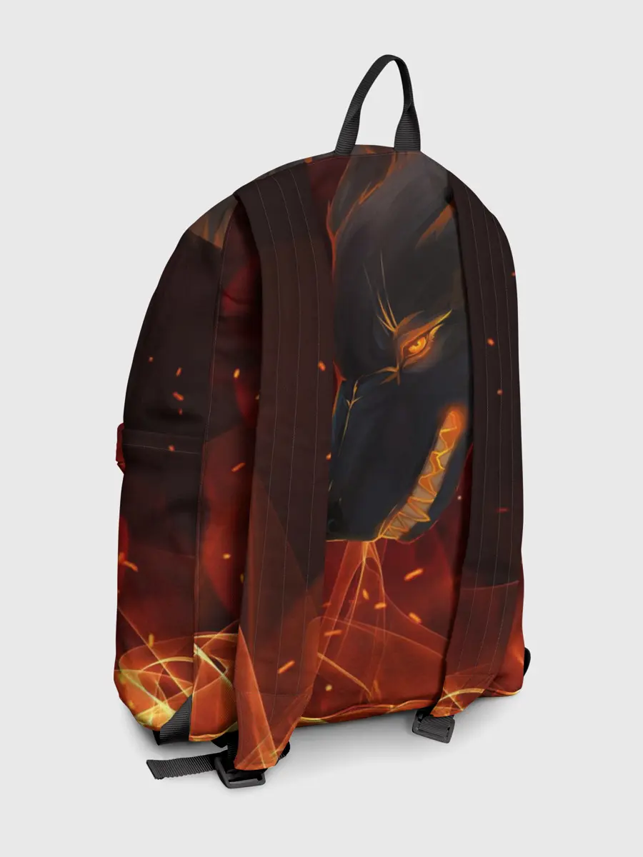 Рюкзак джинсовый / ОГНЕНЫЙ ВОЛК, 3d