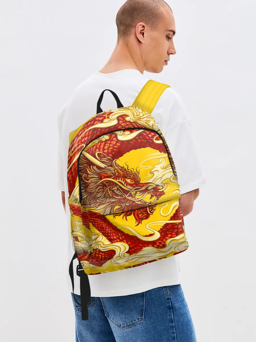 Рюкзак джинсовый / Китайский Дракон, China Dragon