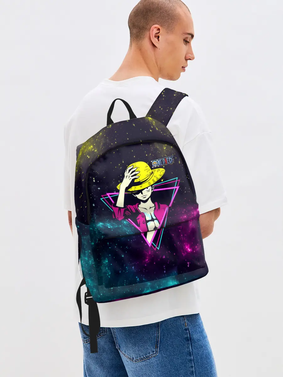 Рюкзак джинсовый / Космический Луффи One Piece