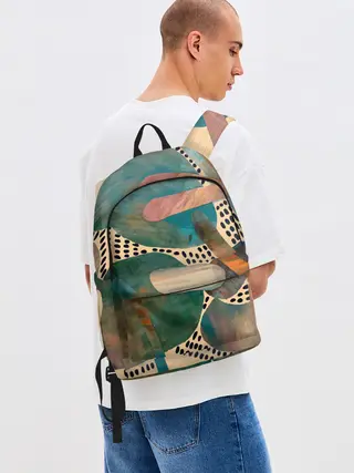 Рюкзак джинсовый / Birches and fields