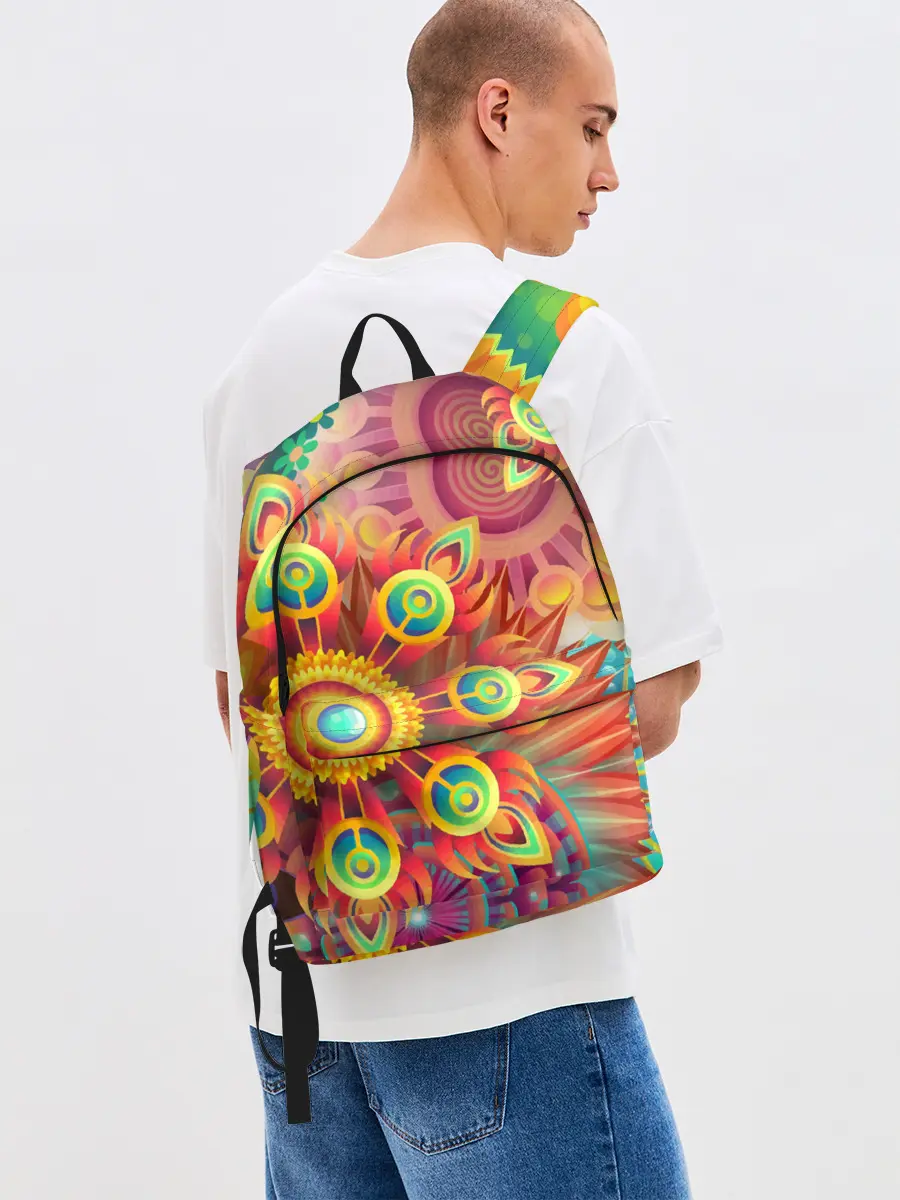 Рюкзак джинсовый / Тропики