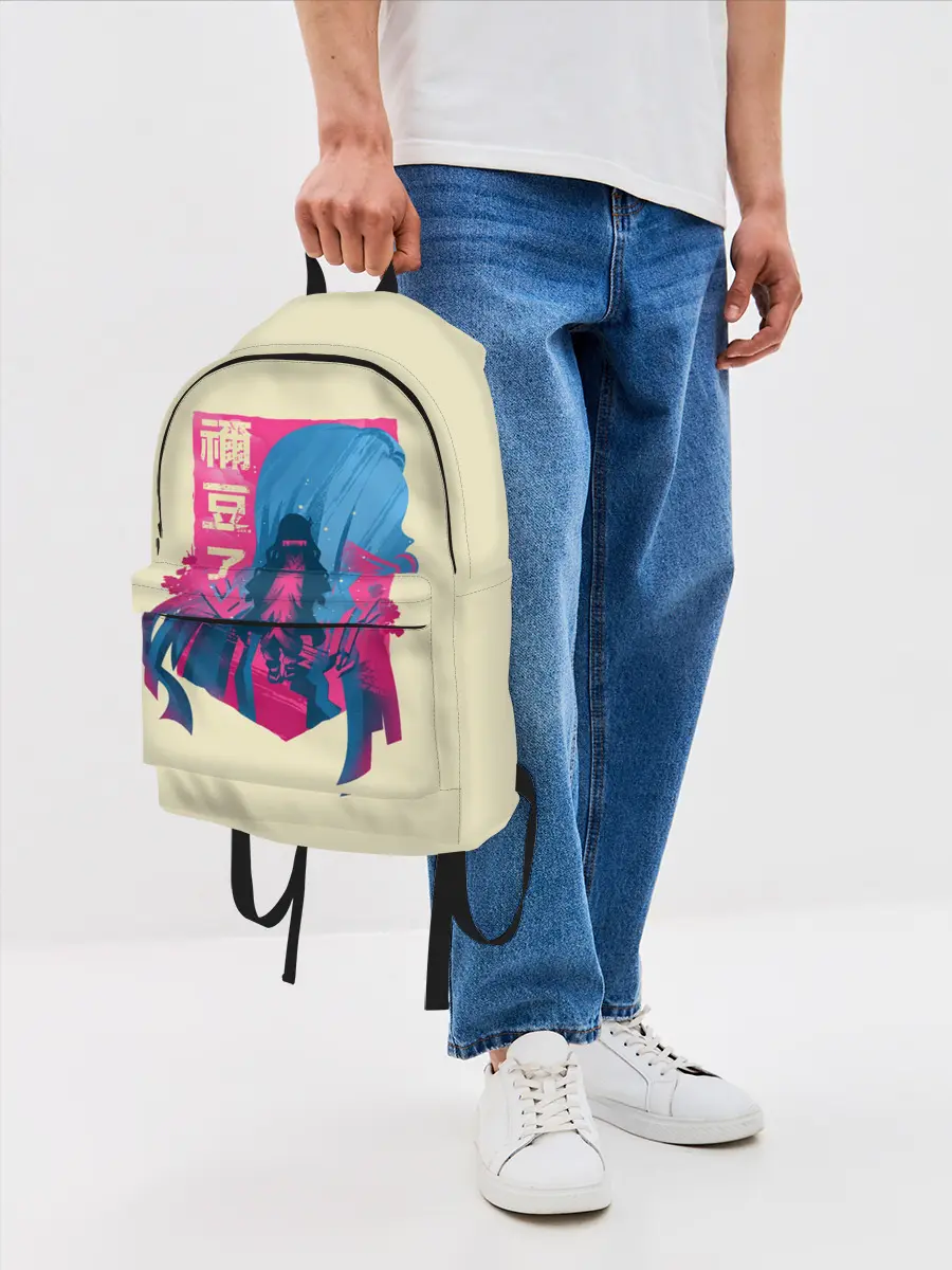 Рюкзак джинсовый / Nezuko Neon