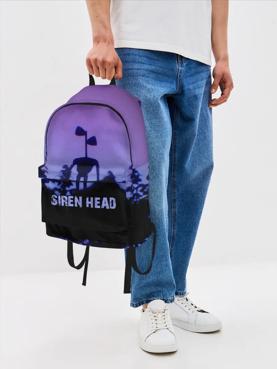 Рюкзак джинсовый / СИРЕНОГОЛОВЫЙ ГЛИТЧ