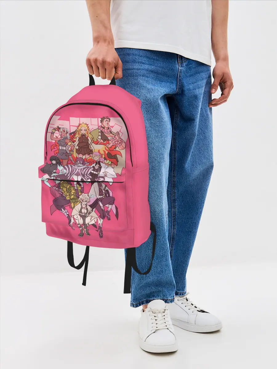 Рюкзак джинсовый / Slayers on pink