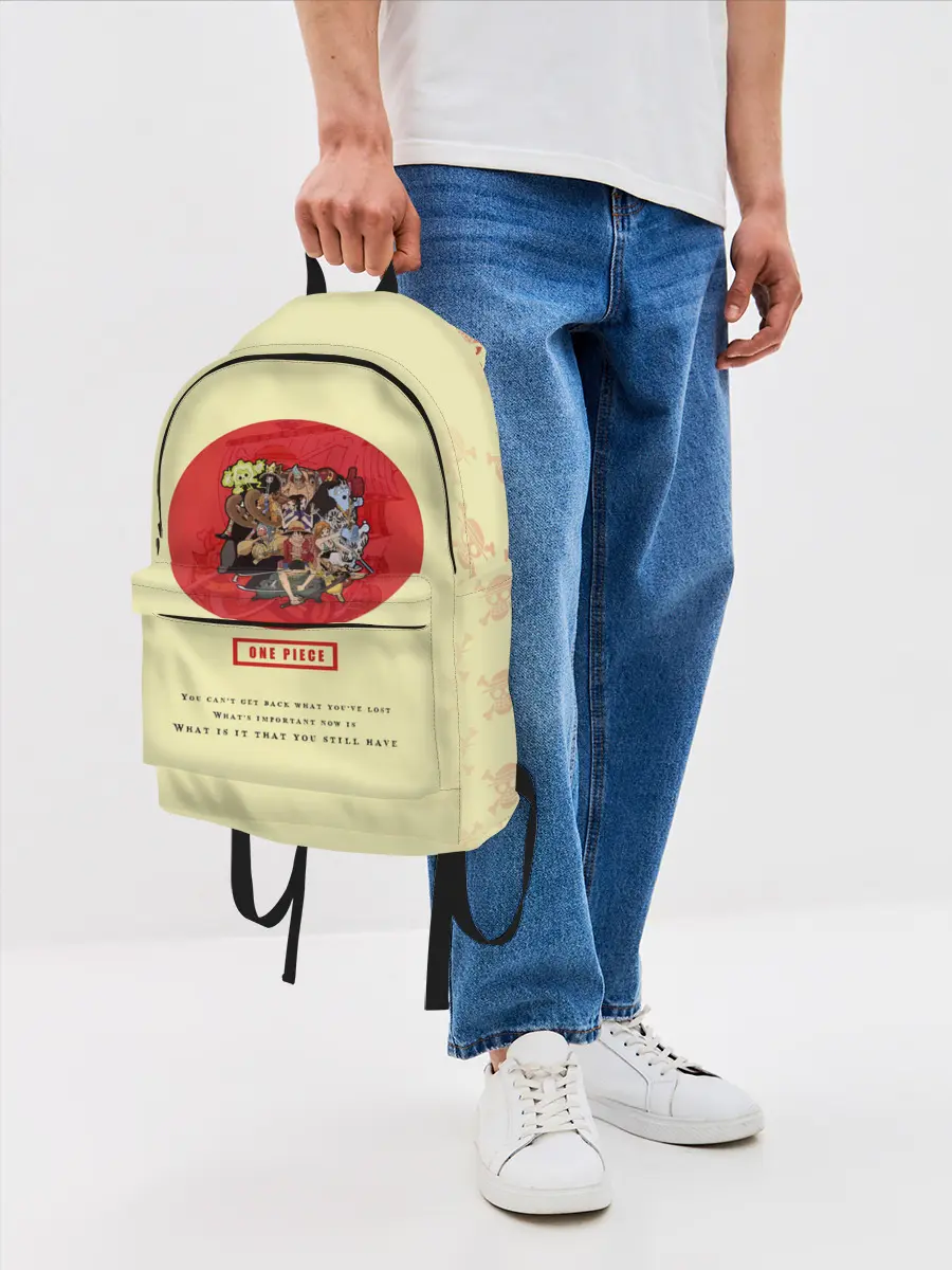 Рюкзак джинсовый / Пираты Соломенной Шляпы | One Piece
