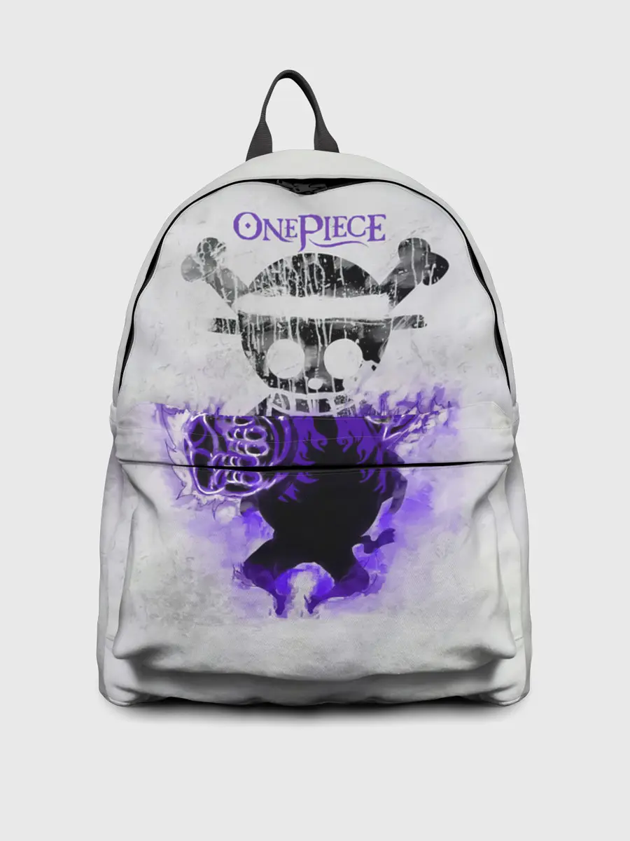 Рюкзак джинсовый / Пламенный резиновый Луффи | One Piece