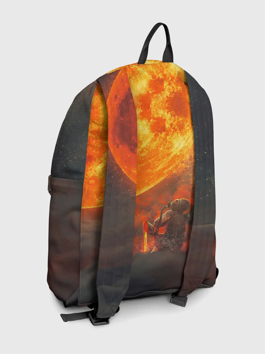 Рюкзак джинсовый / РАДИАЦИОННОЕ СОЛНЦЕ