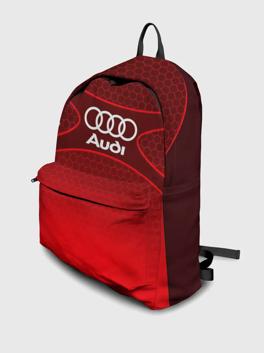 Рюкзак джинсовый / AUDI красная сетка