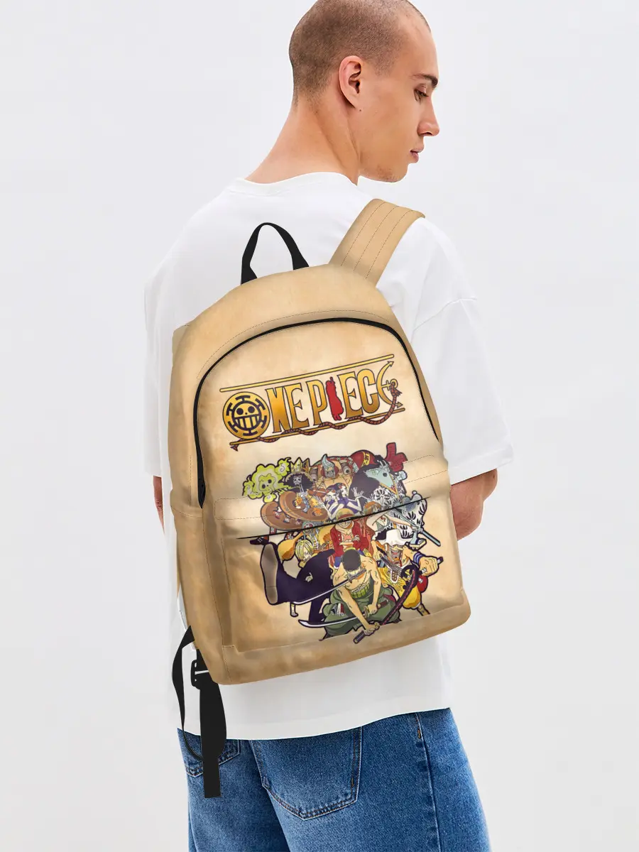 Рюкзак джинсовый / Пираты Соломенной Шляпы | One Piece