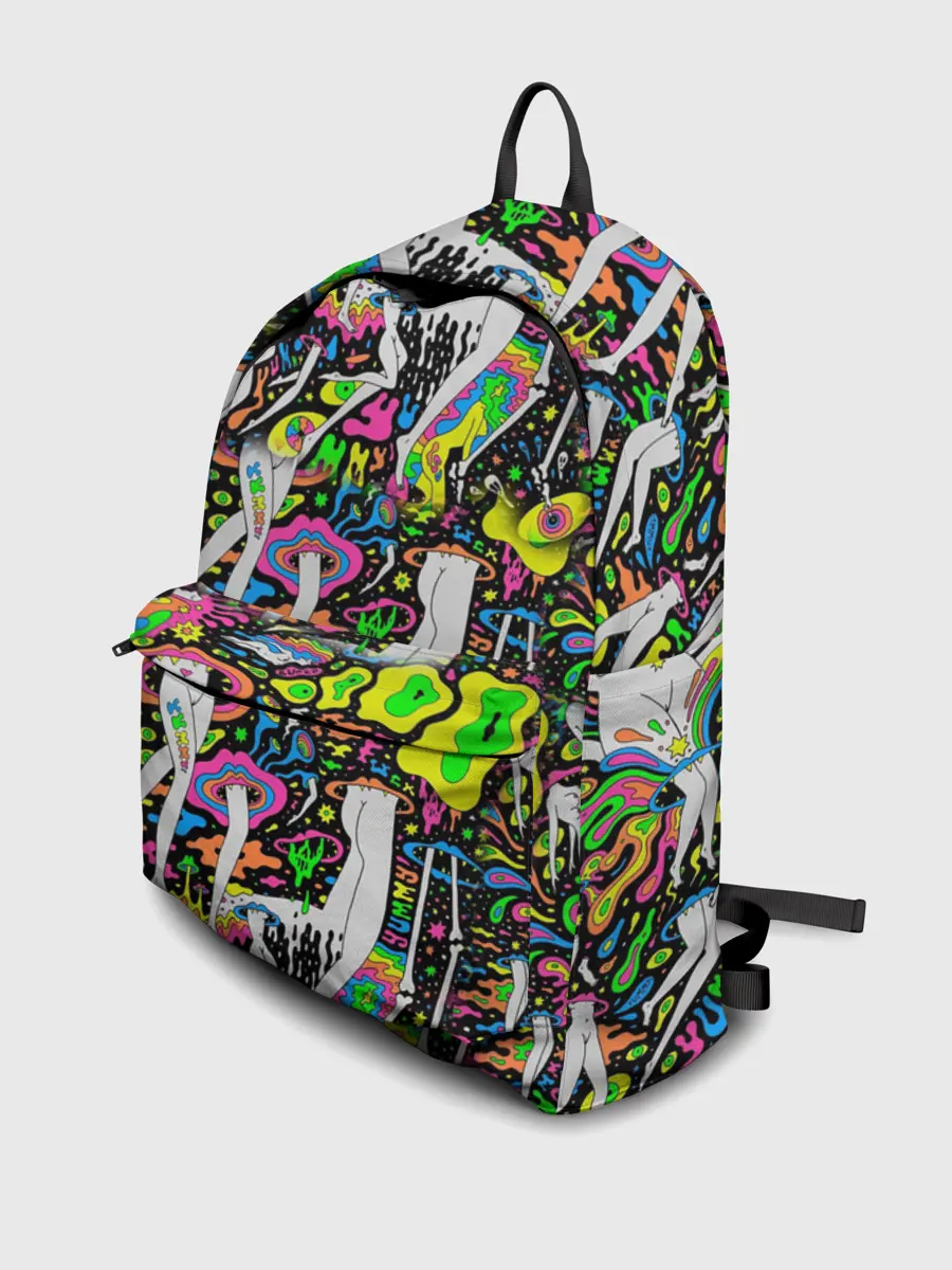 Рюкзак джинсовый / Психоделика / Абстракция