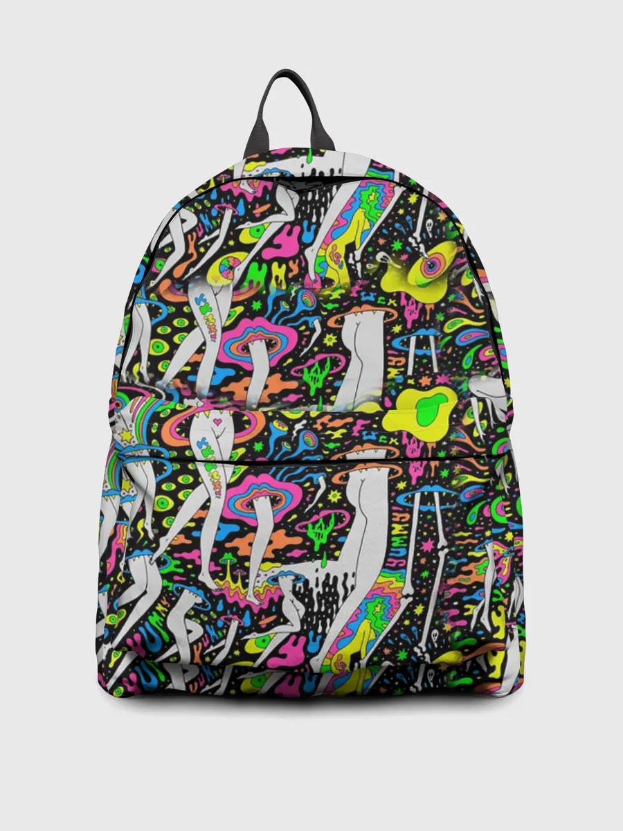 Рюкзак джинсовый / Психоделика / Абстракция