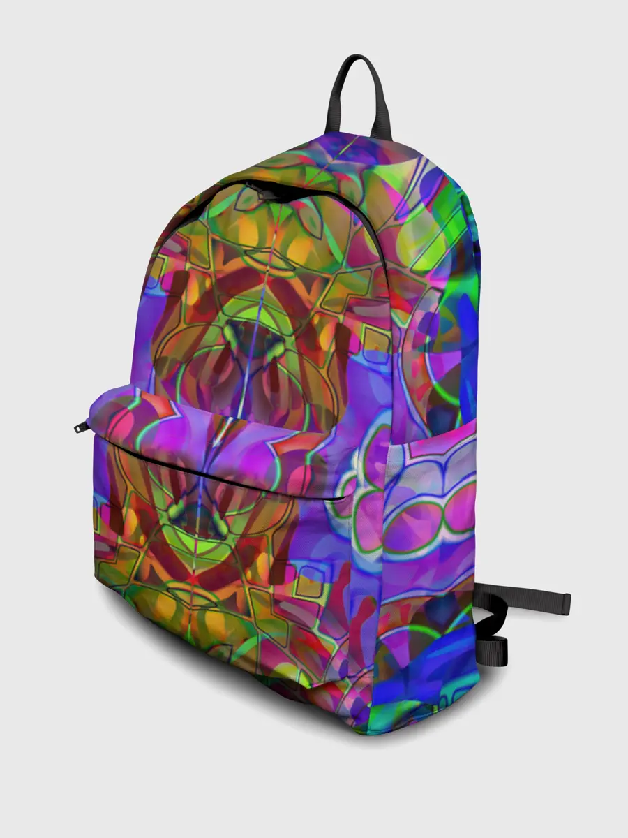 Рюкзак джинсовый / Психоделика / Абстракция