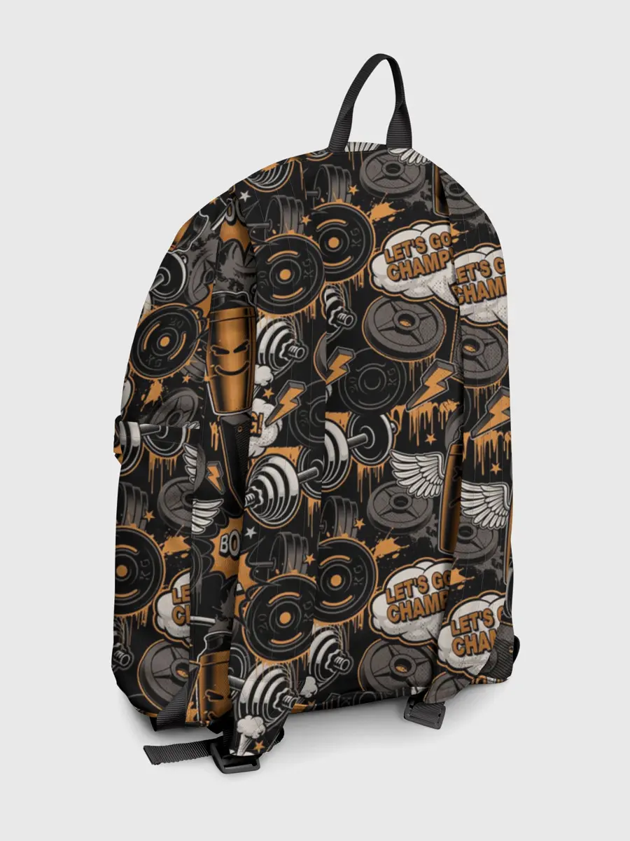 Рюкзак джинсовый / Граффити на спорте