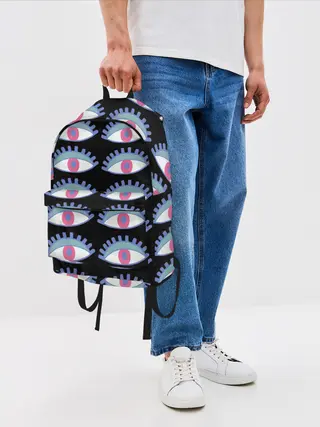Рюкзак джинсовый / Глаза