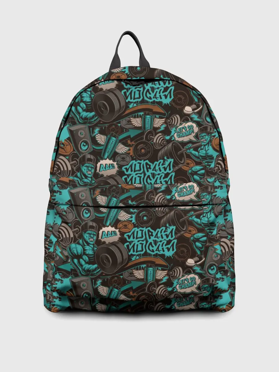 Рюкзак джинсовый / Чувак на спорте