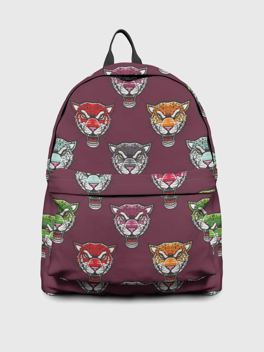 Рюкзак джинсовый / Дикие кошки