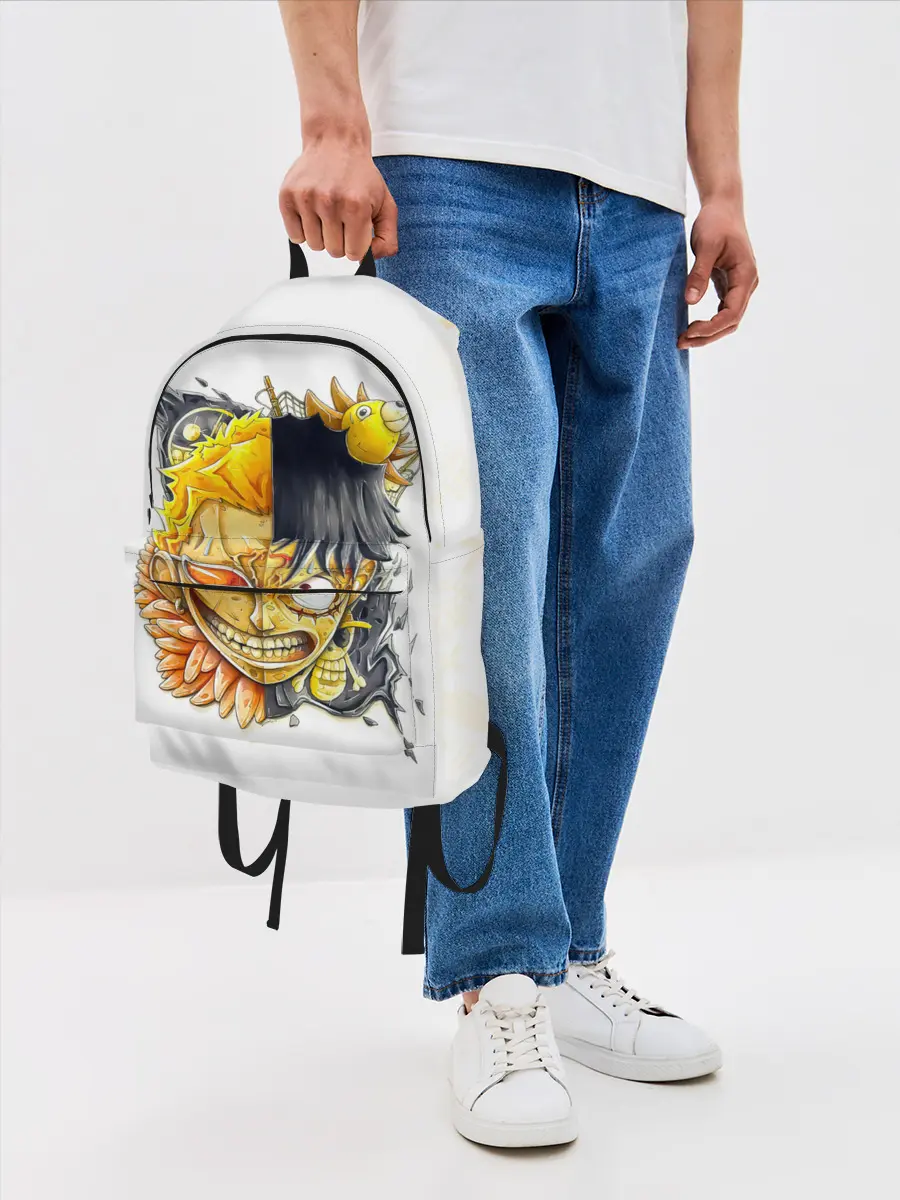 Рюкзак джинсовый / Донкихот vs Луффи | One Piece
