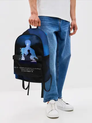 Рюкзак джинсовый / Ророноа Зоро | One Piece. Большой куш