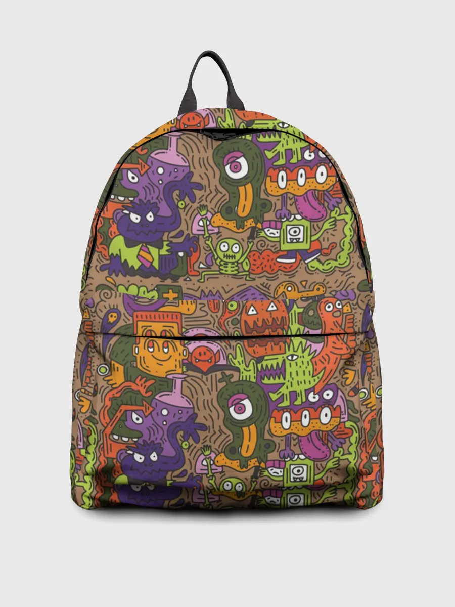 Рюкзак джинсовый / Монсты