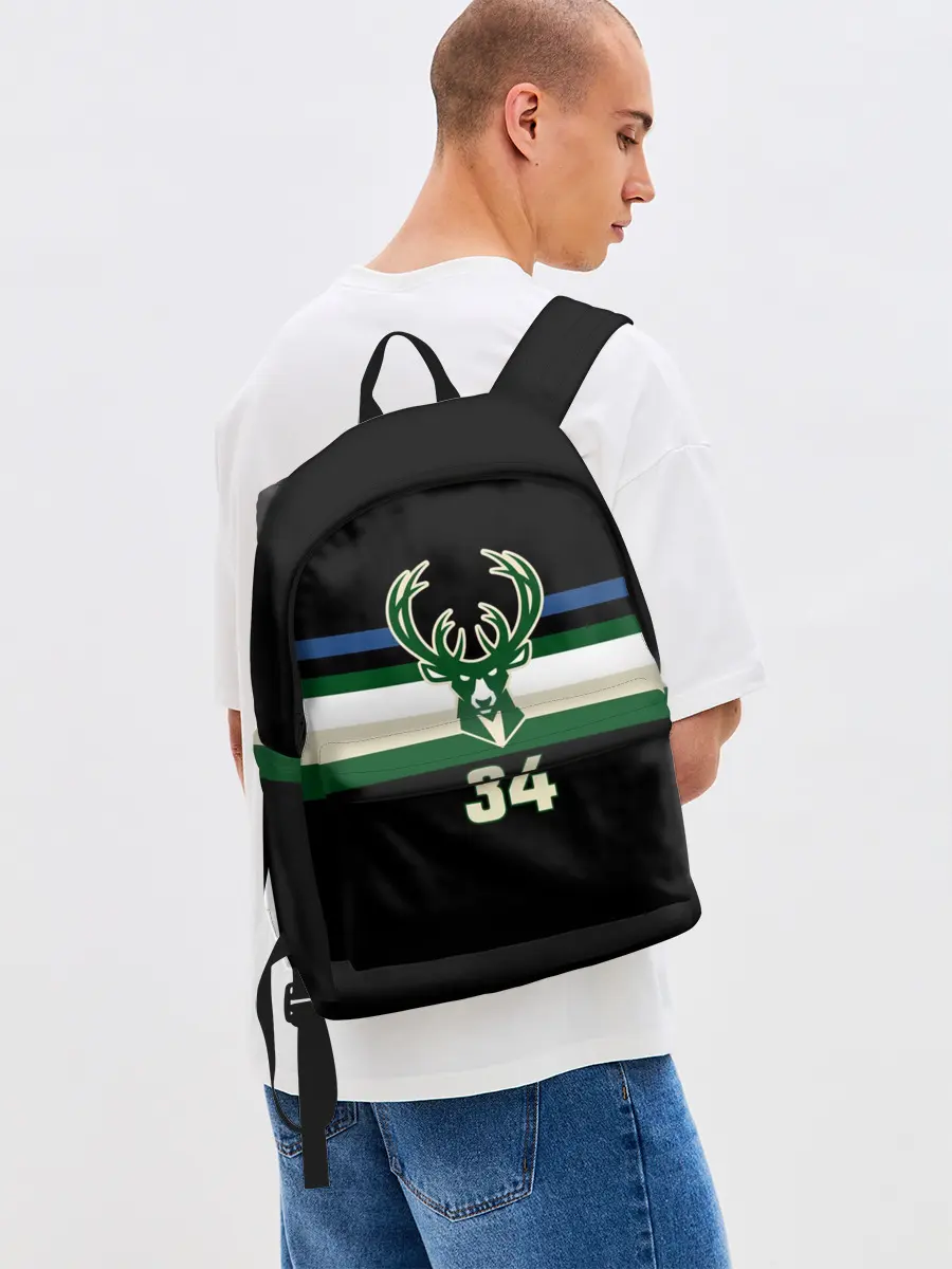 Рюкзак джинсовый / Milwaukee Bucks форма. Яннис Адетокумбо