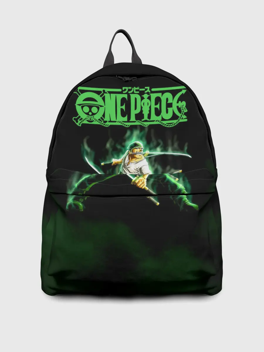 Рюкзак джинсовый / Огненный Ророноа Зоро | One Piece