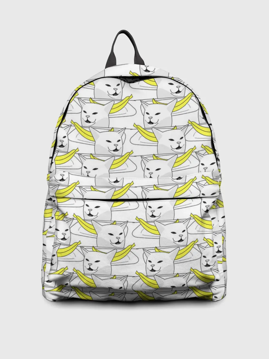 Рюкзак джинсовый / Кот с бананом