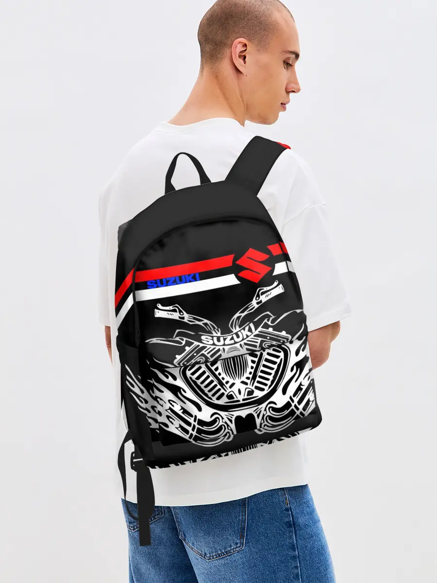 Рюкзак джинсовый / SUZUKI / СУЗУКИ / BIKER