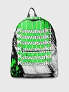Рюкзак джинсовый / KAWASAKI / КАВАСАКИ / SPORT