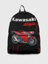 Рюкзак джинсовый / KAWASAKI NINJA / КАВАСАКИ