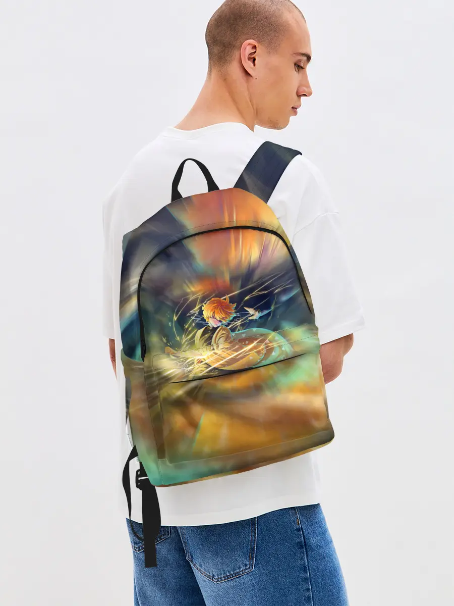 Рюкзак джинсовый / ZENITSU | ЗЕНИТСУ | DEMON SLAYER