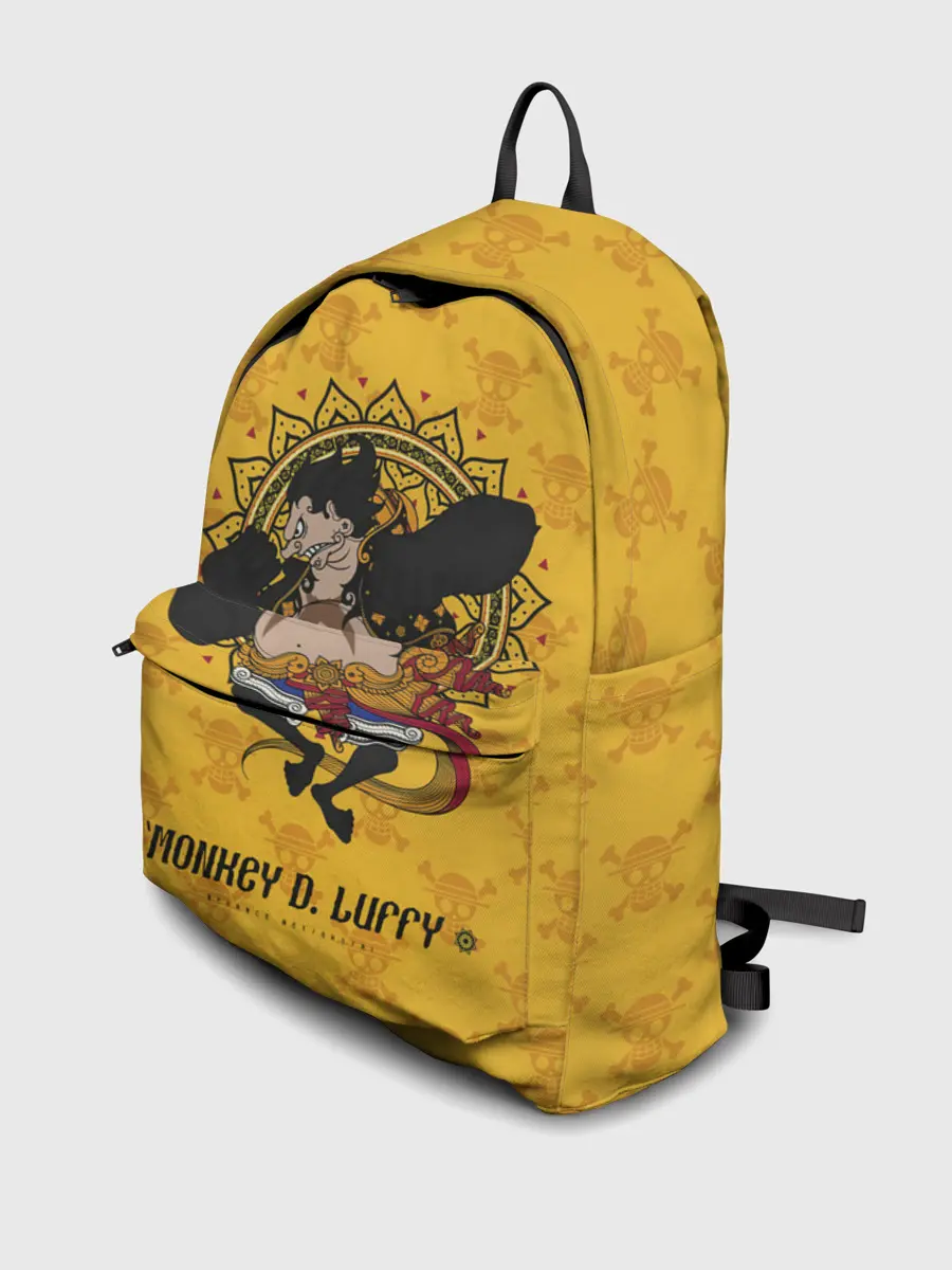 Рюкзак джинсовый / Резиновый Манки Д. Луффи One Piece