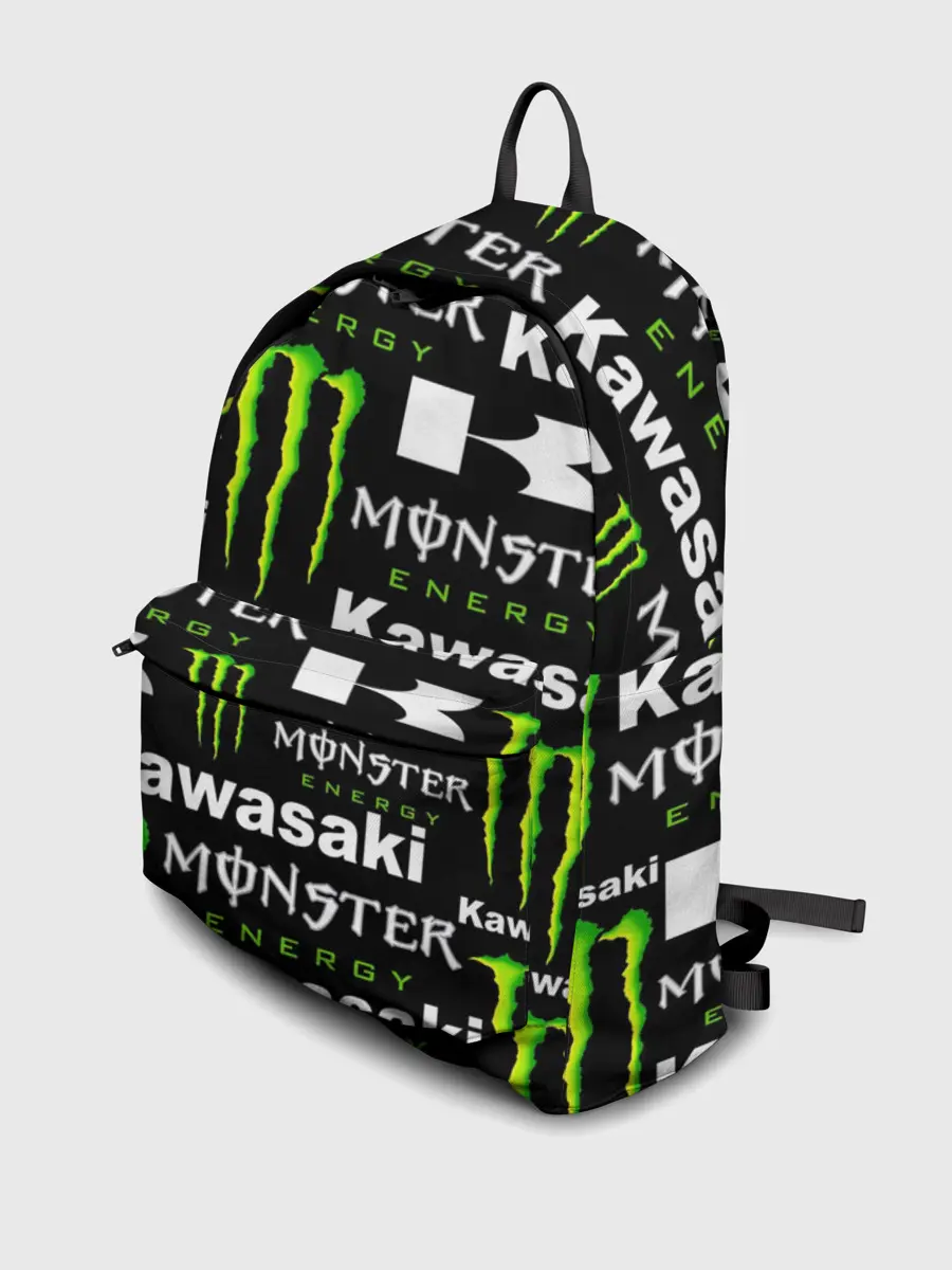 Рюкзак джинсовый / KAWASAKI X MONSTER ENERGY