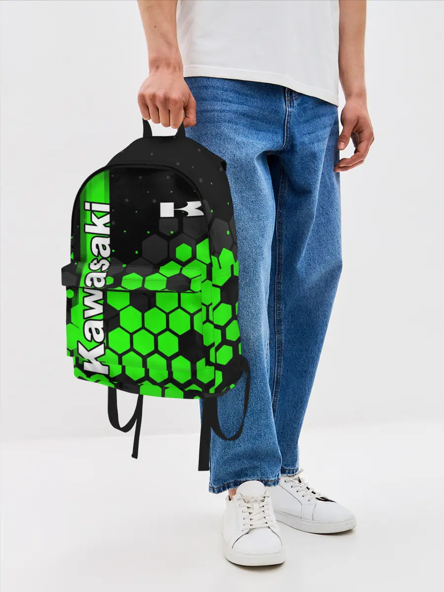 Рюкзак джинсовый / KAWASAKI / КАВАСАКИ