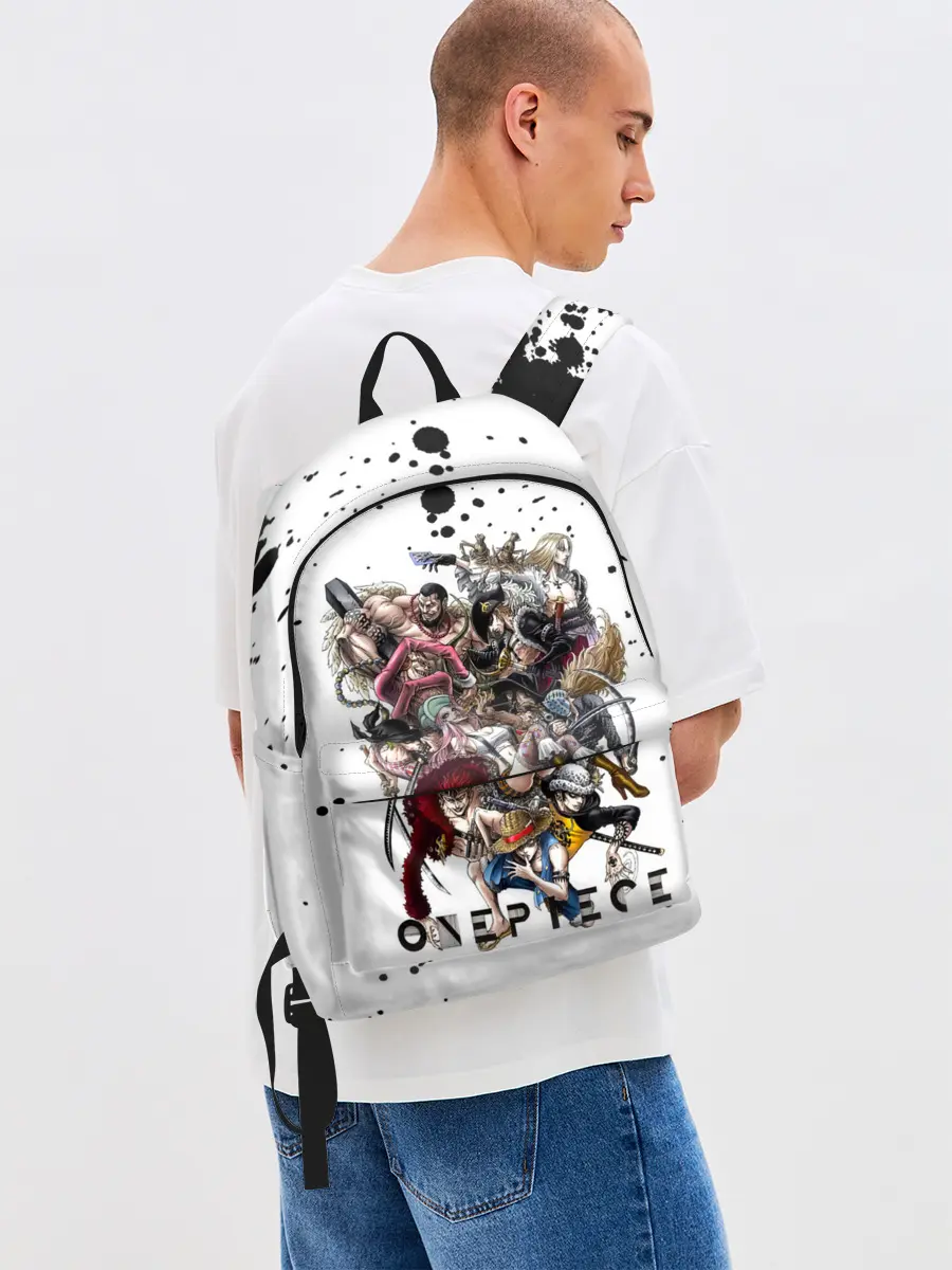 Рюкзак джинсовый / Пираты One Piece. Большой куш