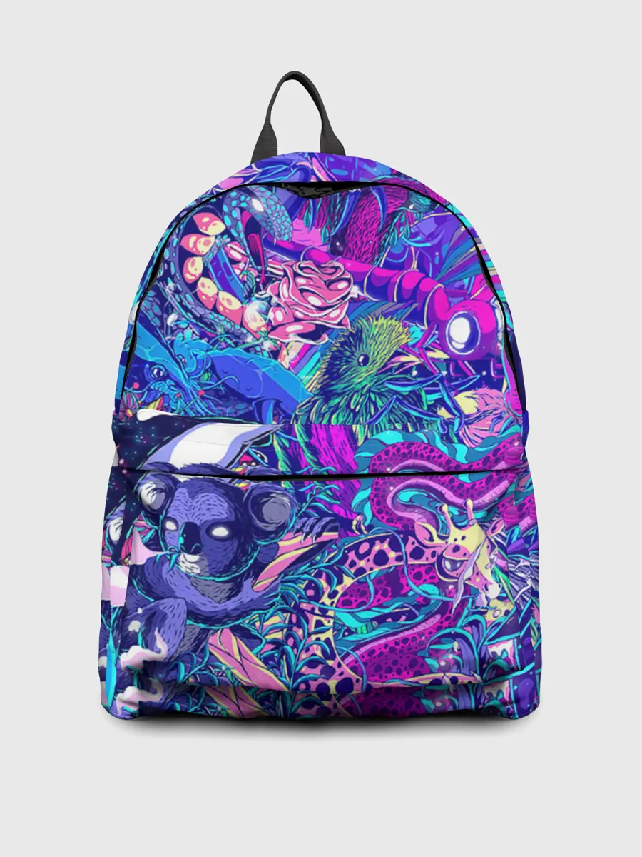 Рюкзак джинсовый / Неоновые Звери