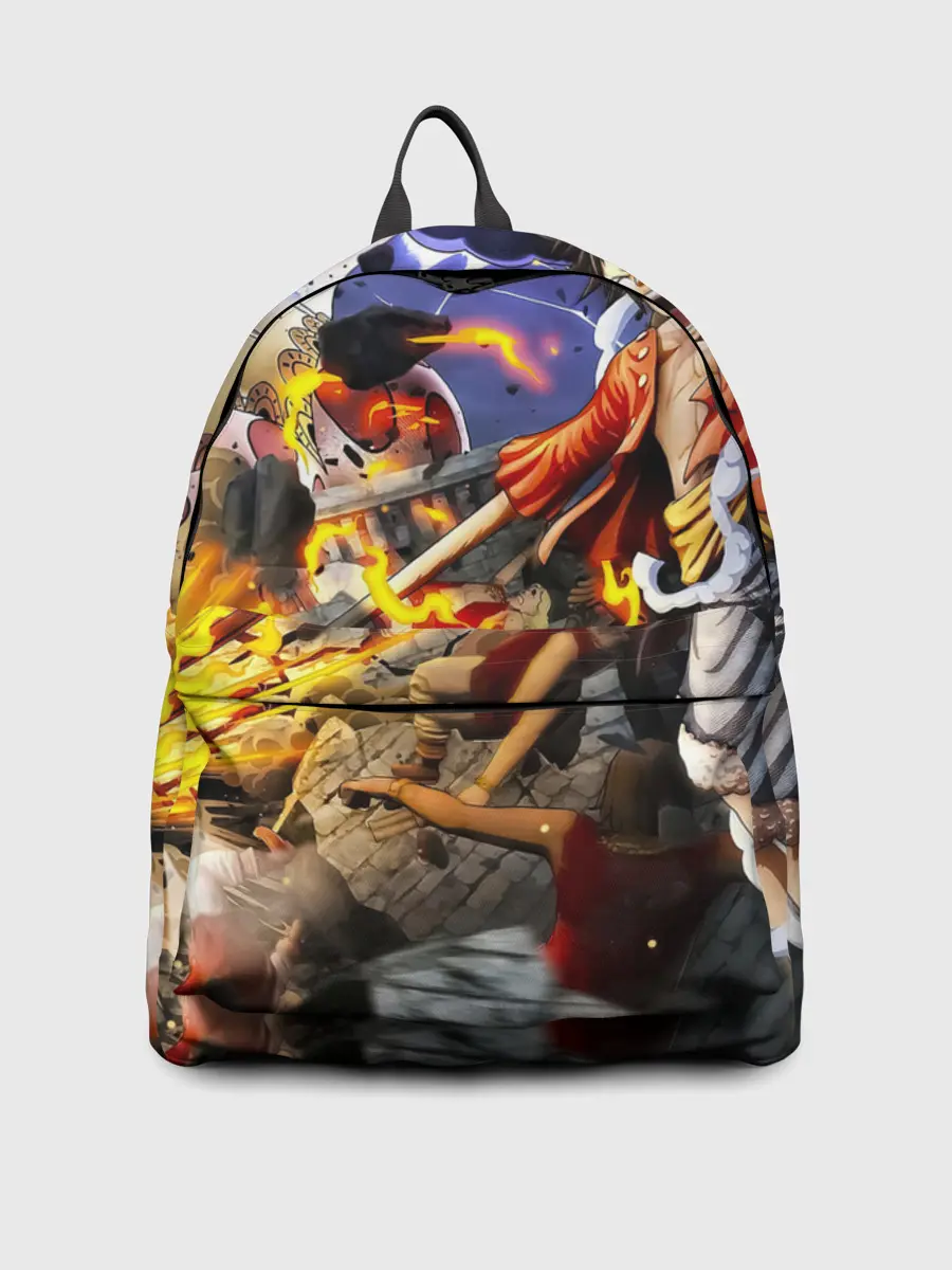 Рюкзак джинсовый / Экшен One Piece. Большой куш