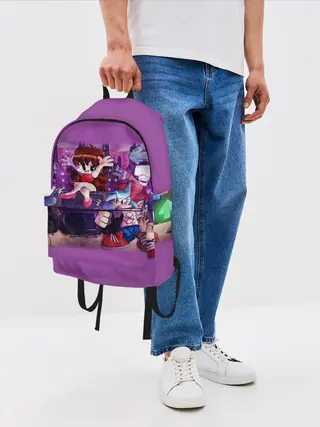 Рюкзак джинсовый / Friday Night Funkin рисунок