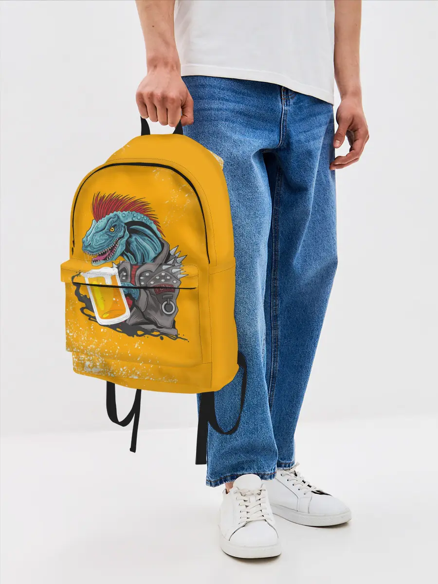 Рюкзак джинсовый / Пивозавр - Взрыв