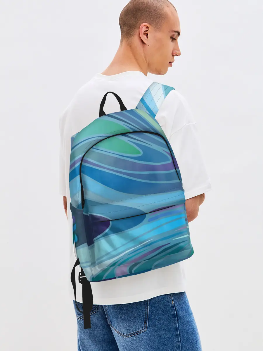 Рюкзак джинсовый / Морская волна