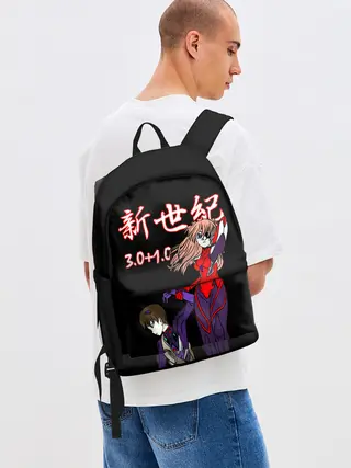 Рюкзак джинсовый / Евангелион 3.0+1.0