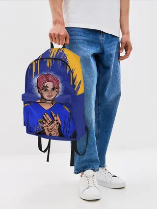 Рюкзак джинсовый / LIL PEEP | ЛИЛ ПИП