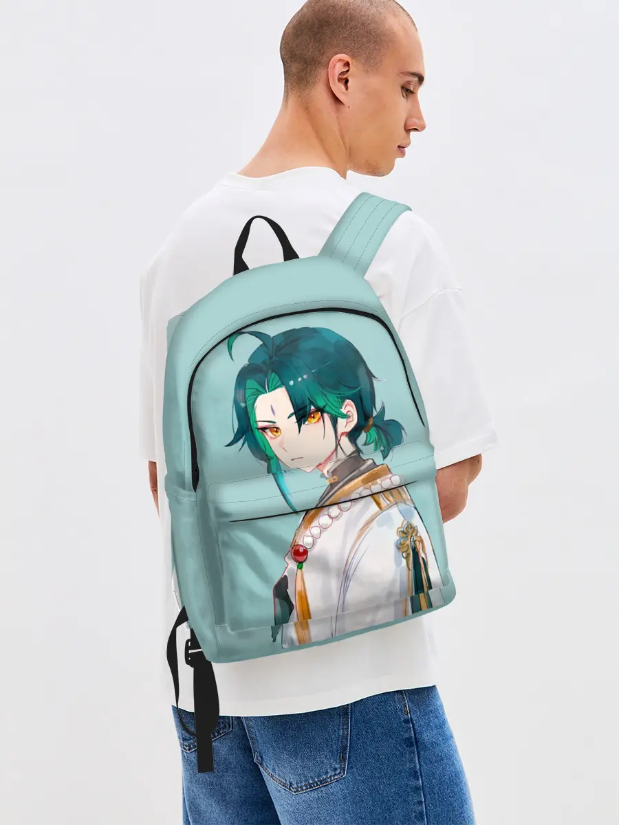 Рюкзак джинсовый / Xiao / Genshin Impact /