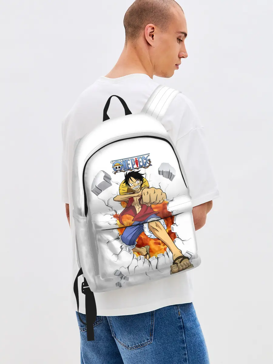 Рюкзак джинсовый / Луффи One Piece. Большой куш