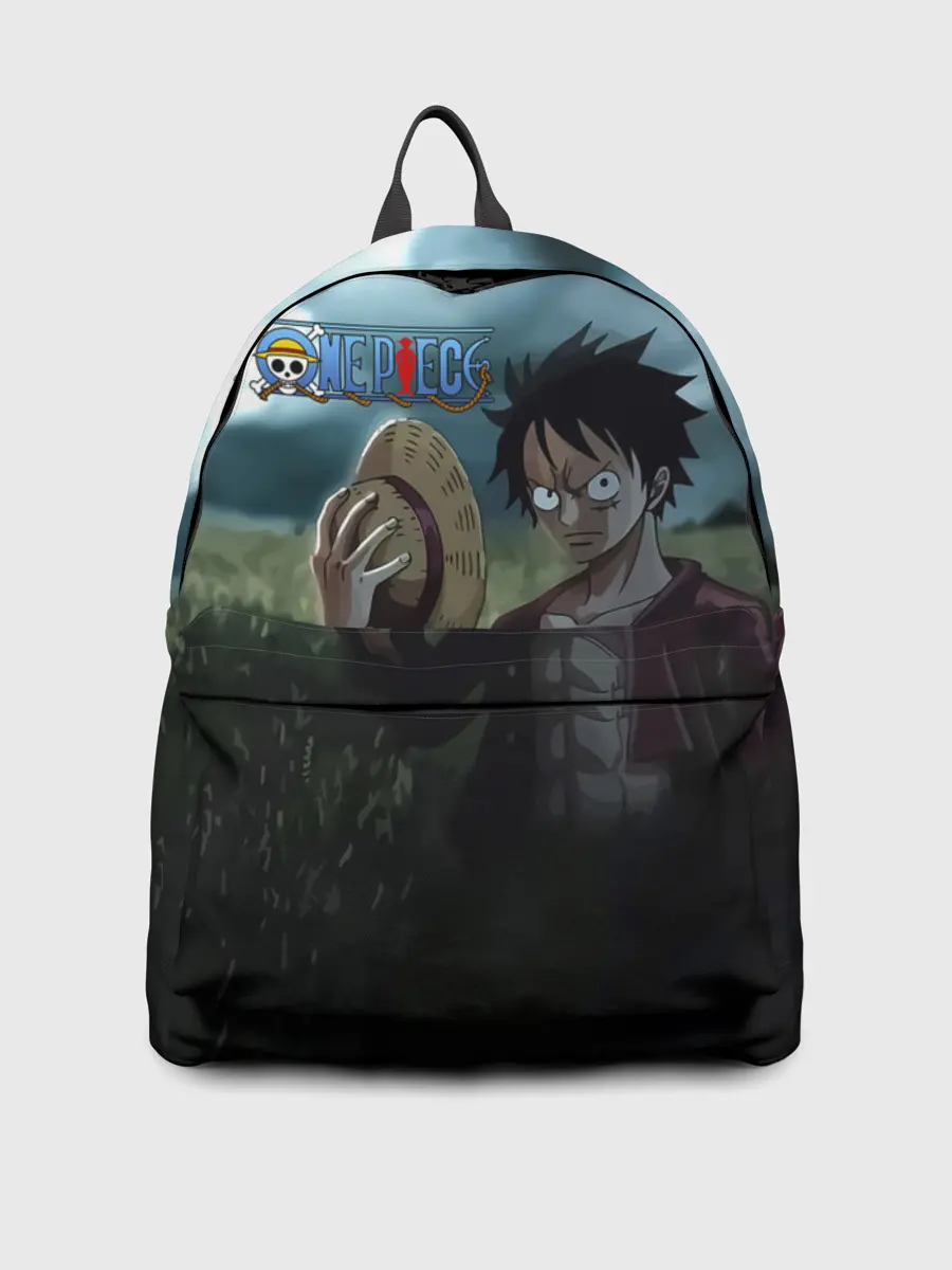 Рюкзак джинсовый / Луффи в поле. One Piece