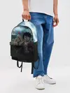 Рюкзак джинсовый / Луффи в поле. One Piece